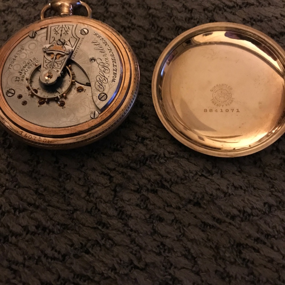 Waltham antique 17 Jewel pocket watch. - Picture 3 of 3